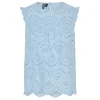 Pieces PCVilde SL Top Wvn Noos Cashmere Blue