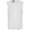 Pieces PCVilde SL Top Wvn Noos Bright White