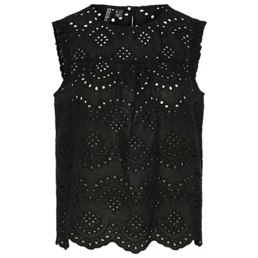 Pieces PCVilde SL Top Wvn Noos Black