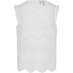 Pieces PCVilde SL Top Wvn Noos Bright White