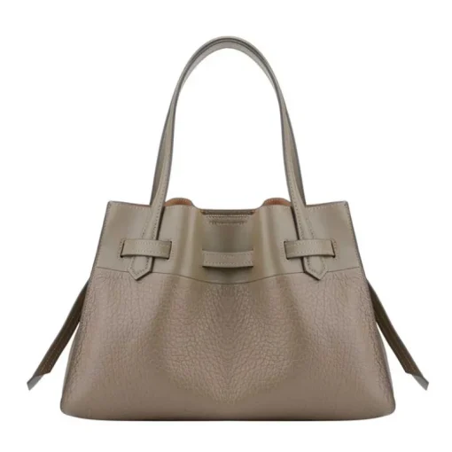 Pourchet Paris 20032 Blossom Medium Bag Taupe