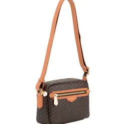 Pourchet Paris 89040 Waves Coated Canvas Bag Brun