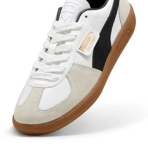 Puma Palermo Lth White-Vapor Gray-Gum