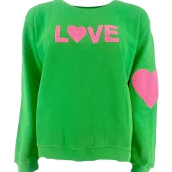 Rosas IS-Love Sweatshirt Grass / Pink
