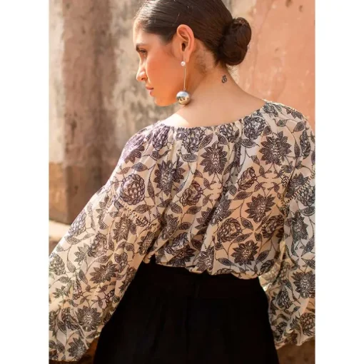 Scarlett Poppies Milas Mirror Blouse Off White