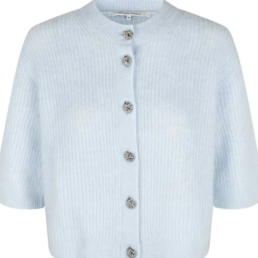 Second Female Andria Knit Cardigan Skywriting