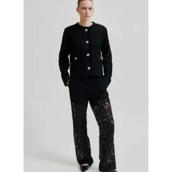 Second Female Border Trousers Black