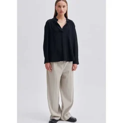 Second Female Cibelle Tunic Blouse Sort