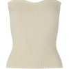 SECOND FEMALE COMO KNIT STRAPLESS TOP SAND