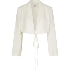 SECOND FEMALE LINO CROPPED BLAZER HVID