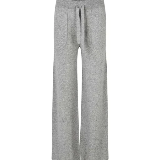 Second Female Lounge Knit Pant Grey Melange