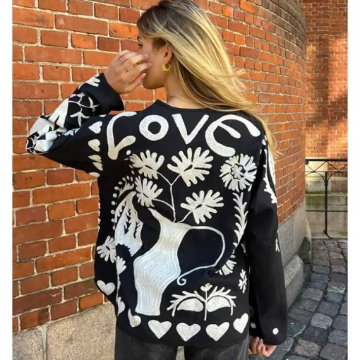 Sissel Edelbo Maggie Jacket Salt & Pepper