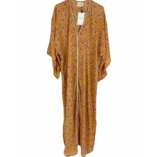 SISSEL EDELBO STORMCHILD CAFTAN DRESS ORANGE
