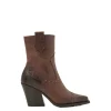 Via Vai Gioia Brass Boots Dark Brown