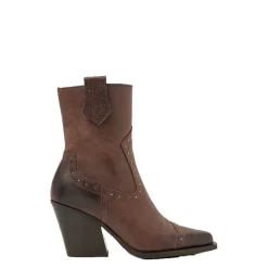 Via Vai Gioia Brass Boots Dark Brown