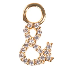 BON DEP EMILIA LETTER CHARM & GULD