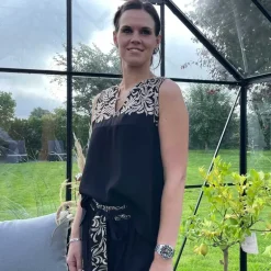 Cabana Living Akio 45169 Embroidery Top Sort