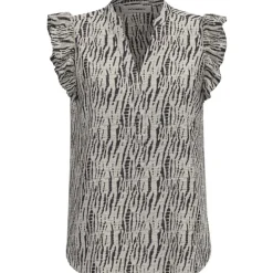 Co Couture CarolaCC Frill Top Off White