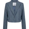 Co Couture NellieCC Stripe Blazer Blue