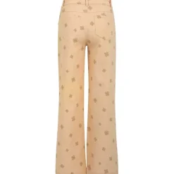 COSTER COPENHAGEN 221-3112 PANTS WITH LOGO PRINT BEIGE