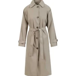 Coster Copenhagen Alicia Long Trenchcoat Sand Olive