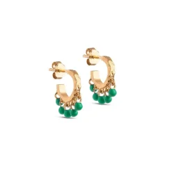 Enamel E309GM Astrid Earring Grass Green
