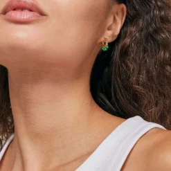 Enamel E309GM Astrid Earring Grass Green
