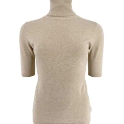 J By J 6032 SS Roll Neck Knit Sand