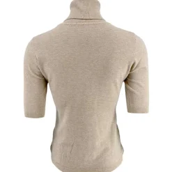 J By J 6032 SS Roll Neck Knit Sand
