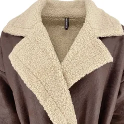 J By J 13067 Teddy Coat Beige