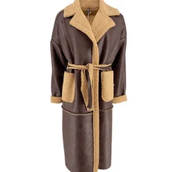 J By J 13067 Teddy Coat Brown