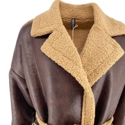 J By J 13067 Teddy Coat Brown