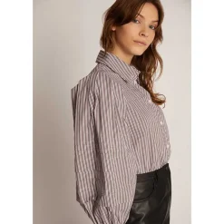 Munthe Trudie Stripe Shirt Chocolate