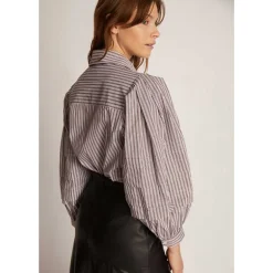 Munthe Trudie Stripe Shirt Chocolate