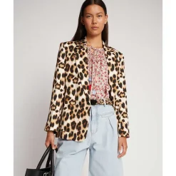 Munthe Ukit Leopard Blazer Mocca