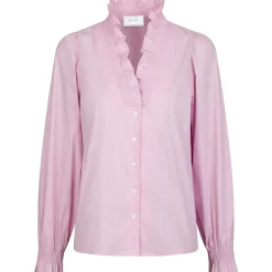 Neo Noir Brielle Stripe Shirt Light Pink