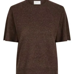 Neo Noir Missy Knit Tee Brown Melange