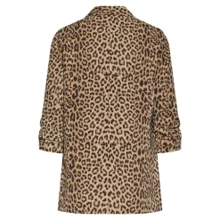 Pieces PCBosella 3/4 Printed Blazer Noos BC Natural Leo