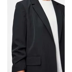 Pieces PCBosella New 3/4 Printed Long Blazer Black