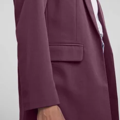 Pieces PCBozzy LS Loose Blazer Noos Grape Wine