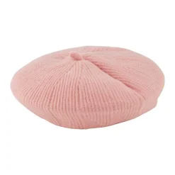 PIECES PCNILA KNIT BERET LYSERØD