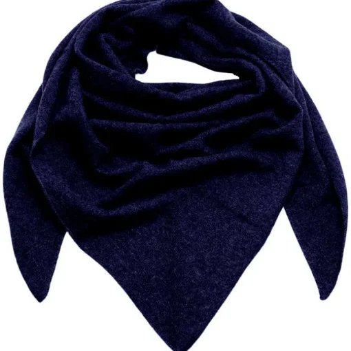 ROSAS L-11 TRIANGLE SCARF CASHMERE NAVY